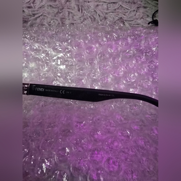 Fendi Black Sunglasses with Gold Accents - Picture 6 of 9